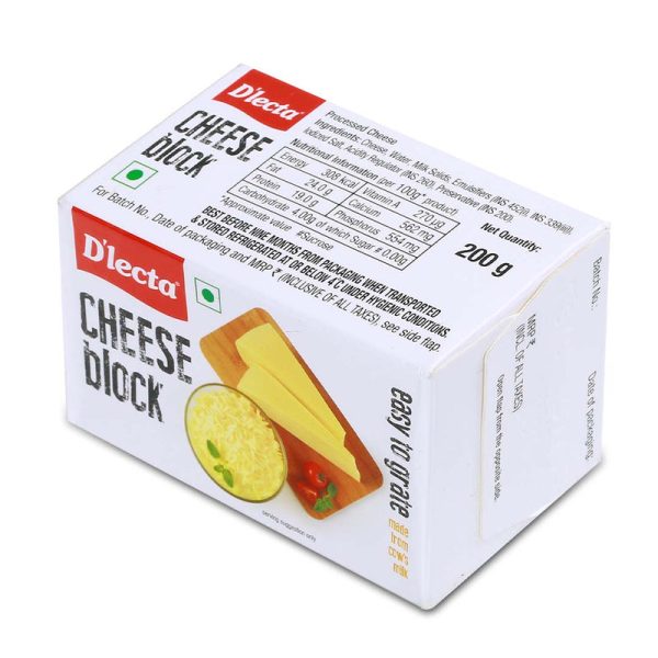 Dlecta Processed Cheese Block White 1kg