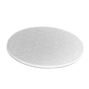 FD Cake Drum Board 10" Silver Round - FD 2810