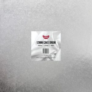 FD Cake Drum Board 12" Silver Round - FD 2811