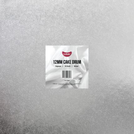 FD Cake Drum Board 12" Silver Round - FD 2811