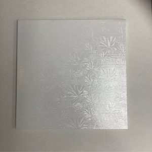 FD Cake Drum Board 14" Silver Square - FD 2822
