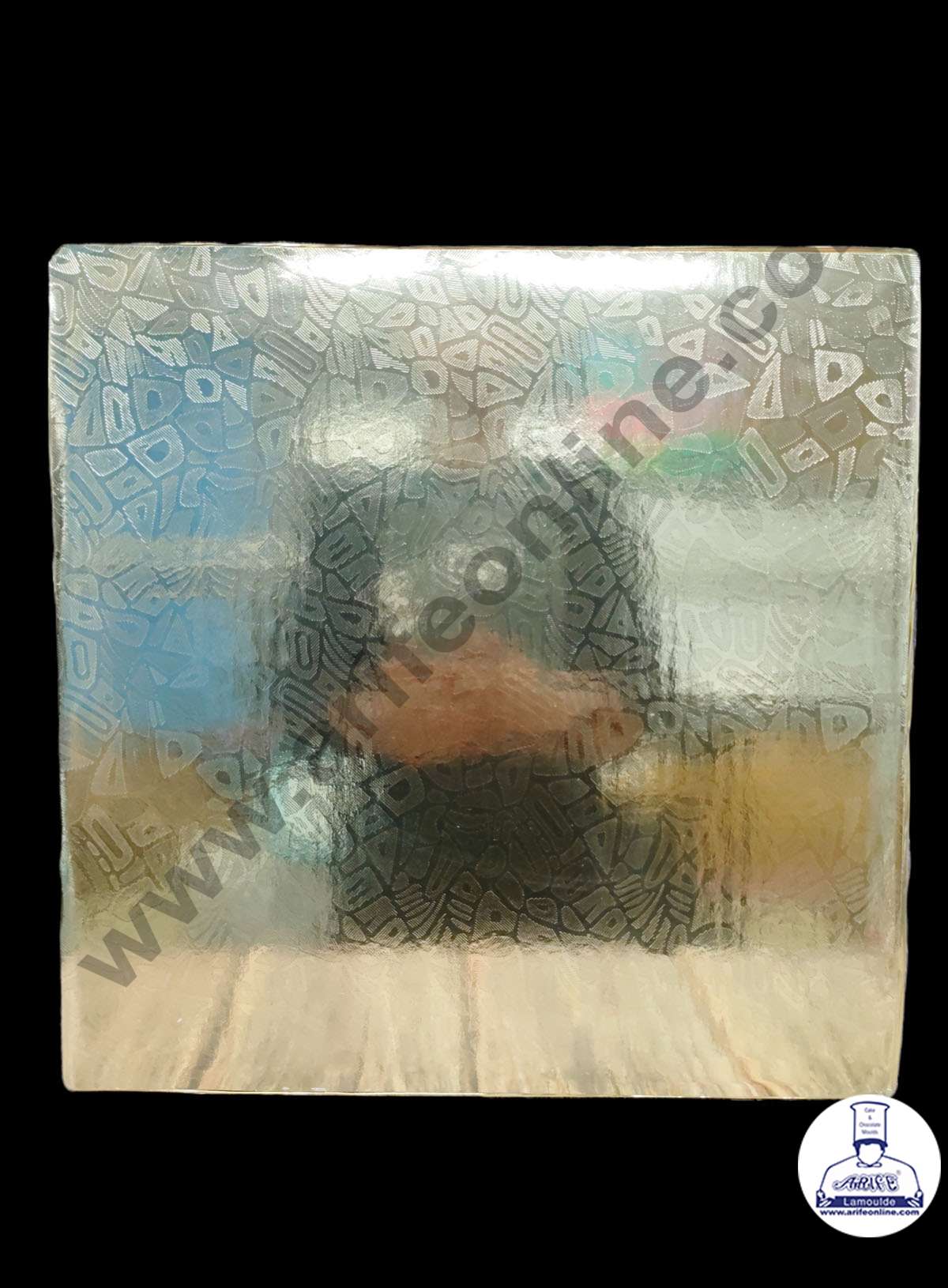 FD Cake Drum Board 8" Gold Square - FD 2815 - Image 1