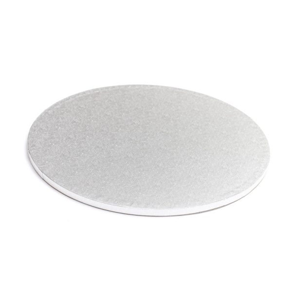 FD Cake Drum Board 8" SIlver Round - FD 2809