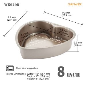 FD Premium Cake PAN 8" Heart  FD 3023