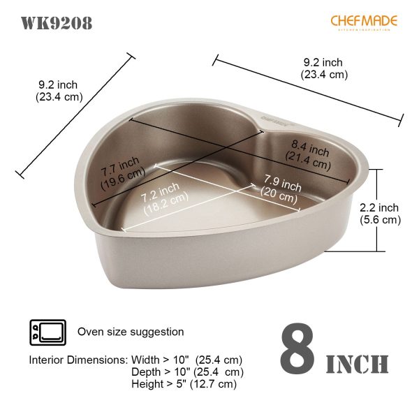 FD Premium Cake PAN 8" Heart  FD 3023