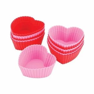 FD Silicone Muffin Baking Cups Heart Fd 2650