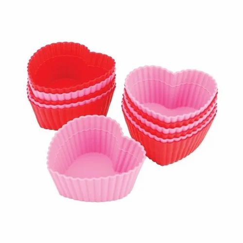 FD Silicone Muffin Baking Cups Heart Fd 2650