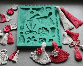 FD Sugar Craft Silicone Embossing Mould Fd 2088