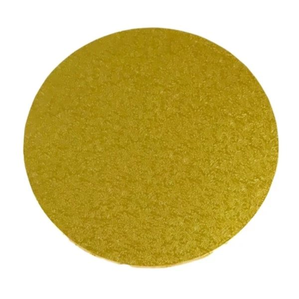 Fd Round Tab Cake Board Gold 4mm-Fd 2695