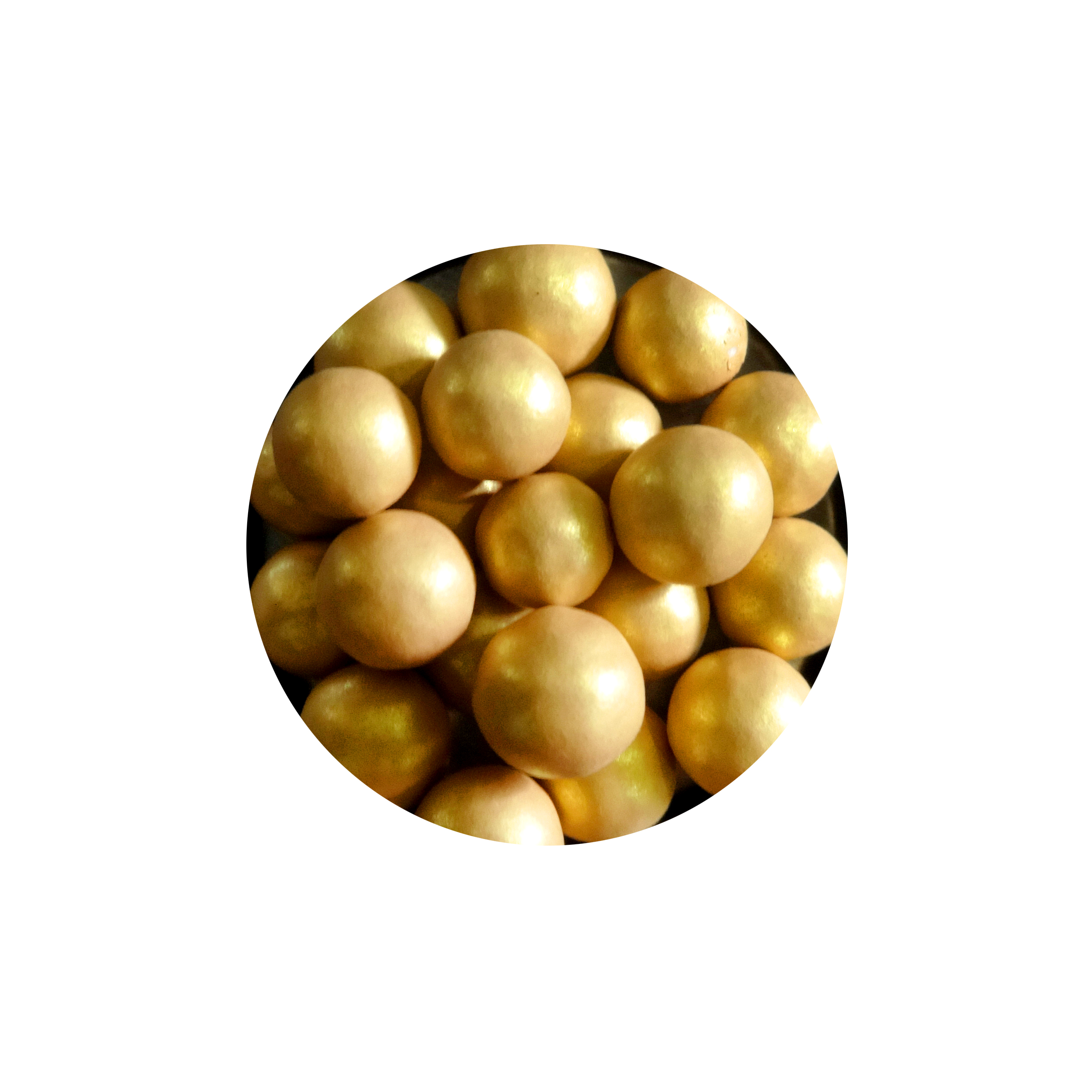 GLINT SILVER DRAGEES - "1" GOLD 3.5MM 1 KG - Image 1