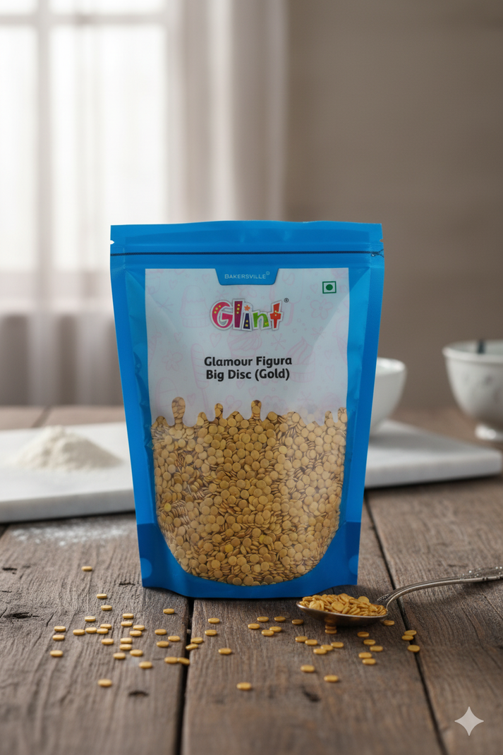 Glint Glamour Figura Big Disc 1kg-Gold - Image 1