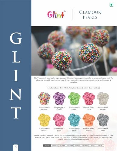 Glint Glamour Hearts Pink 150 Gm .