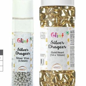 Glint Silver Dragee Small Rice 75 Gm