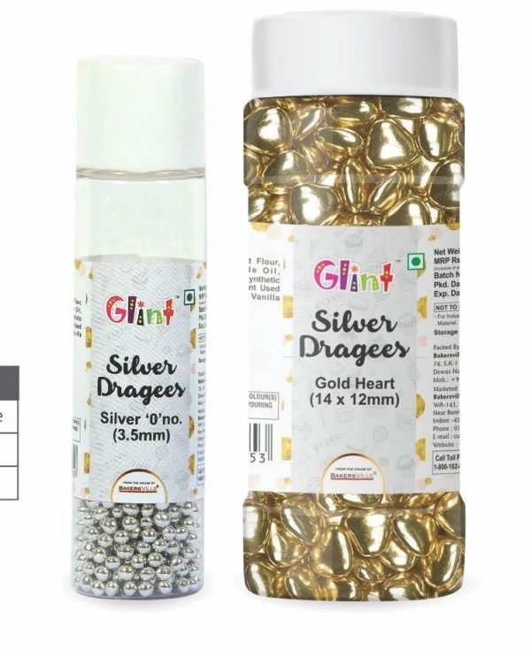 Glint Silver Dragee Small Rice 75 Gm