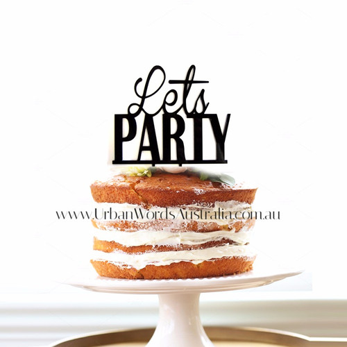 Lets Party Cake Topper Love LP 2927
