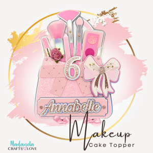 Lets Party Cake Topper Makeup Lp 2951