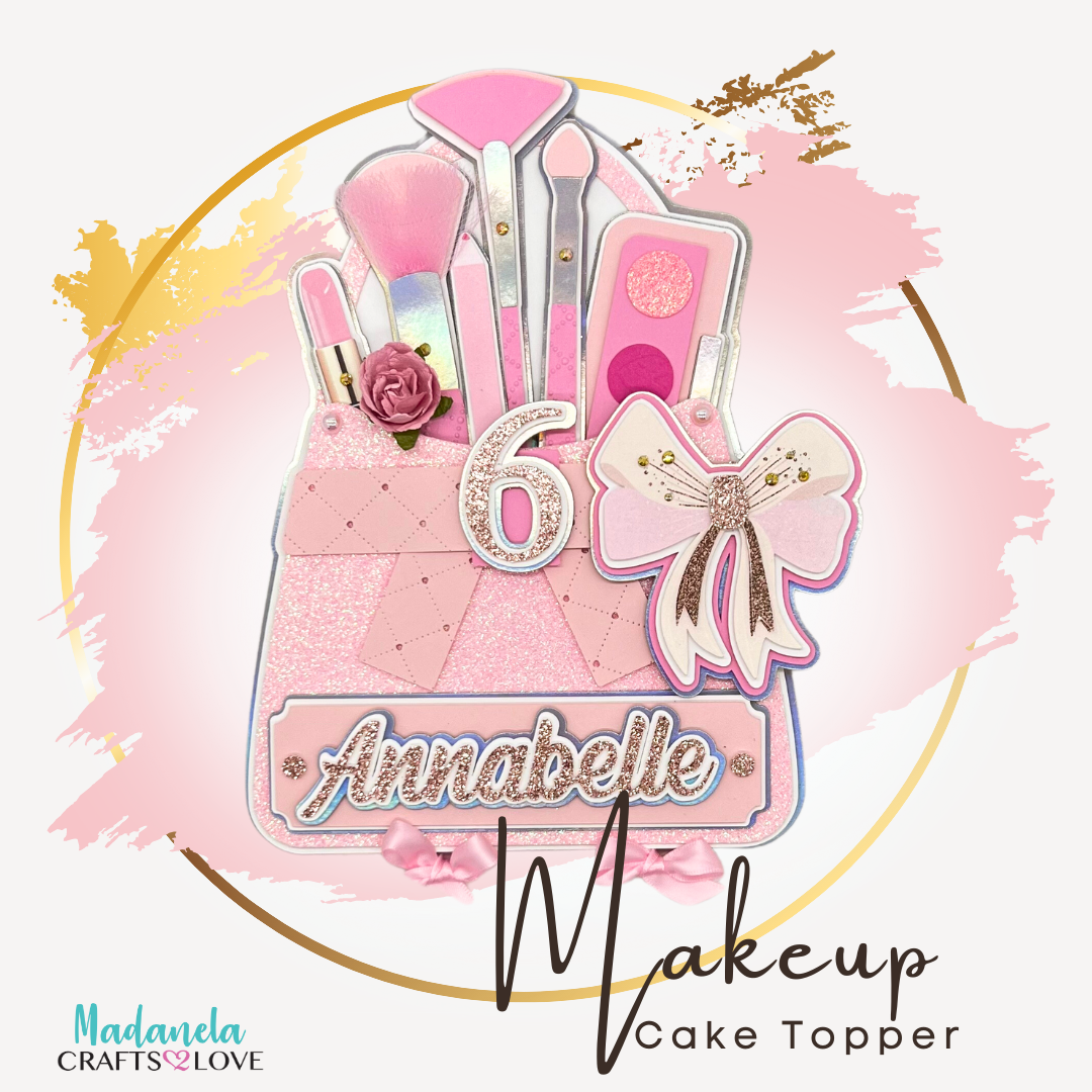 Lets Party Cake Topper Makeup Lp 2951 - Image 1