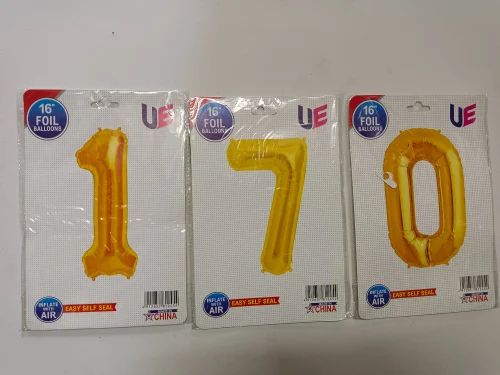 Lets Party Foil Balloon Golden Number 8 LP 2986