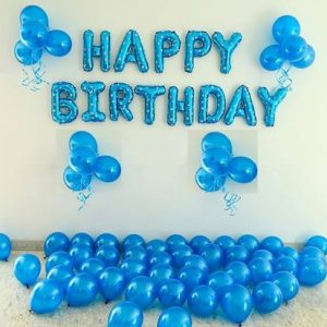 Lets Party Happy Birthday Ballon Blue Lp2931