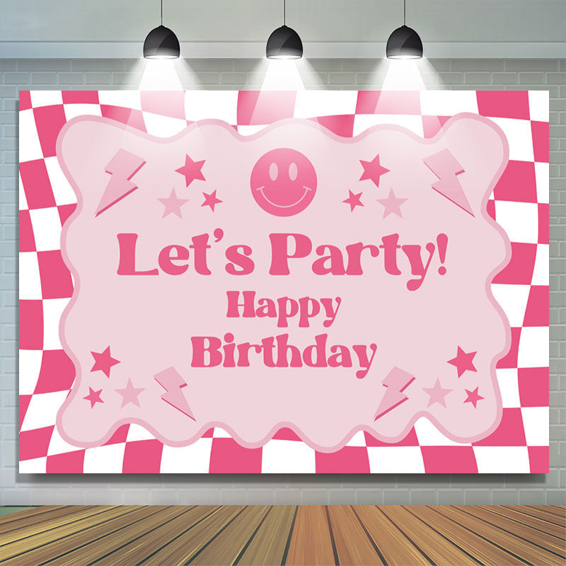 Lets Party Happy Birthday Ballon Pink Lp 2932 - Image 1