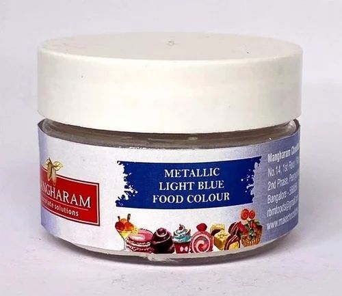 Mangaram Metallic Colour 10 Grm - Light Blue