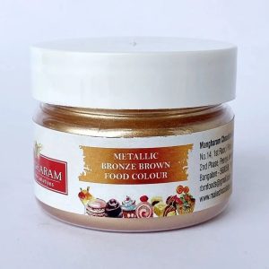 Mangaram Metallic Colour 25 Grm - Bronze Brown