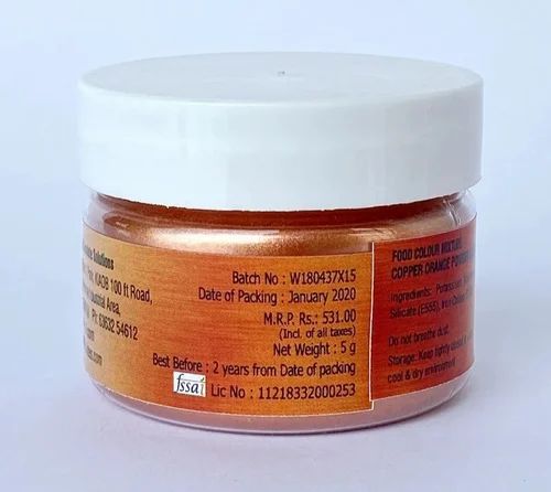 Mangaram Metallic Colour 25 Grm - Copper Orange