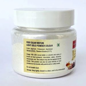 Mangaram Metallic Colour 25 Grm - Light Gold