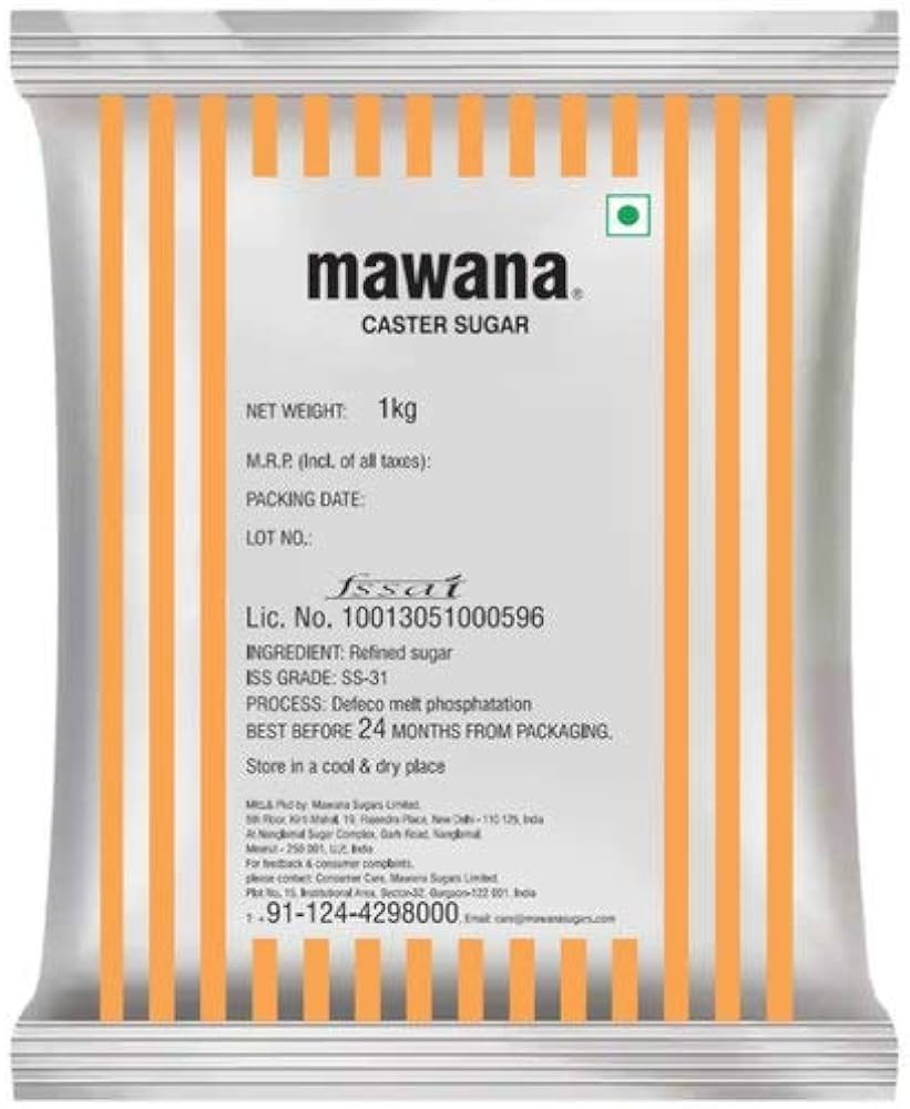 Mawana Caster Sugar Sachet 200*5gm - Image 1