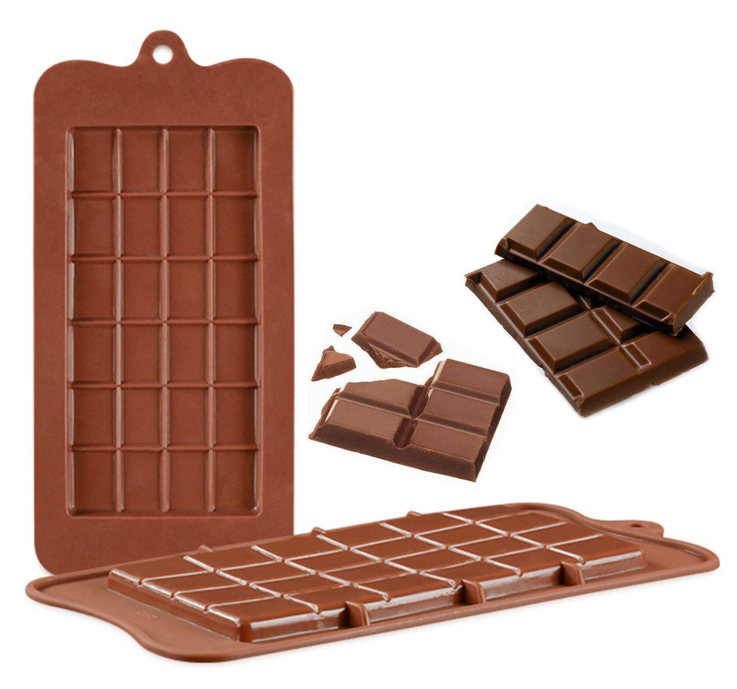 Mb2002 Rhombus Silicone Chocolate Bar Mould - Image 1