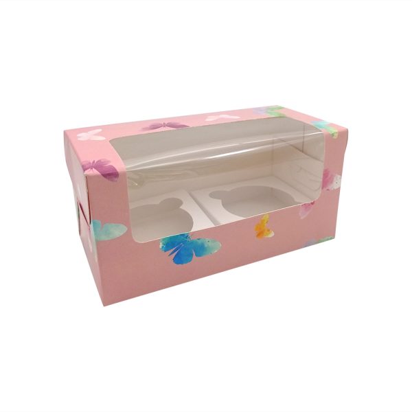 Paper Cupcake Box 2 Cavity