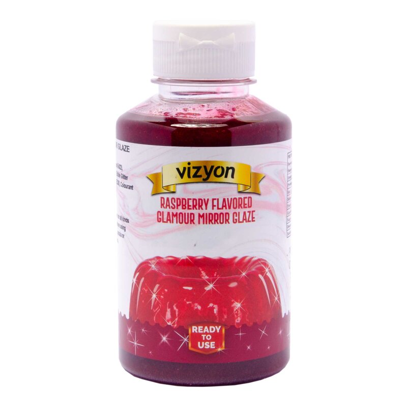 VIZYON GLAMOUR GLAZE RASPBERRY 125gms - Image 1