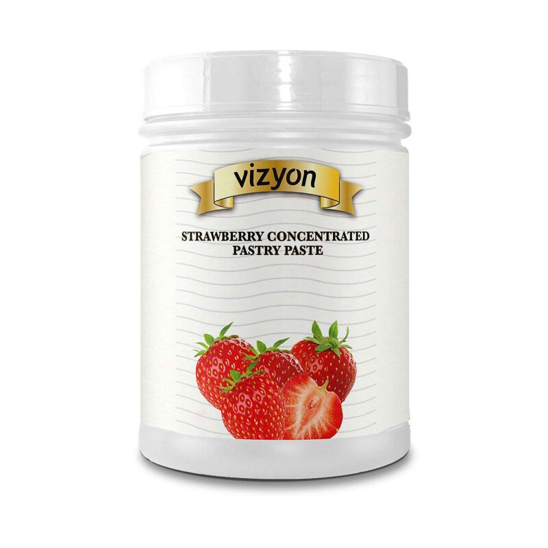 Vizyon Concentrated Pastry Paste-Strawberry 2.5kg - Image 1