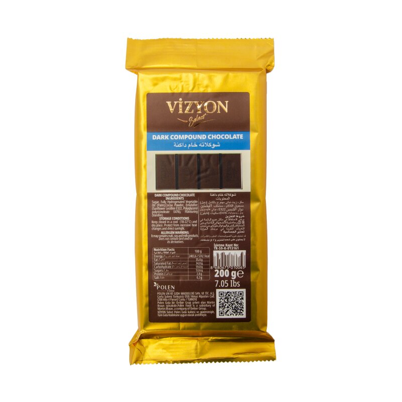 Vizyon Decor Dark Chocolate -200gm - Image 1