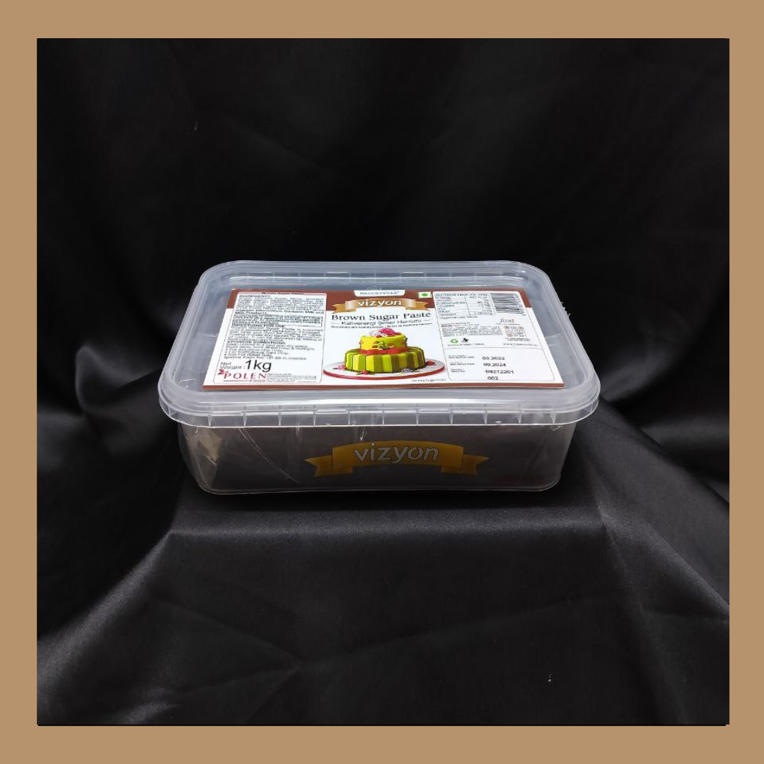 Vizyon Sugar Paste Brown 1 Kg - Image 1
