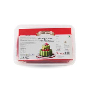 Vizyon Sugar Paste Red 250gm