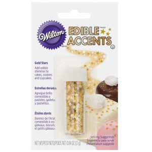 Wilton Edible Accents Stars-Gold