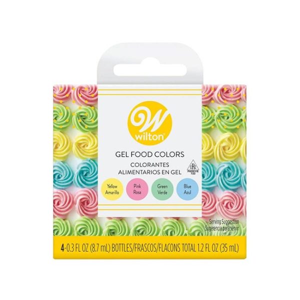 Wilton Gel Food Colours- Pastel (8.7 Ml X 4 Bottle)