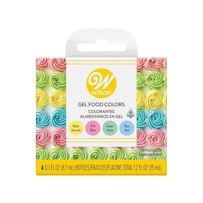 Wilton Gel Food Colours- Pastel (8.7 Ml X 4 Bottle) - Image 1
