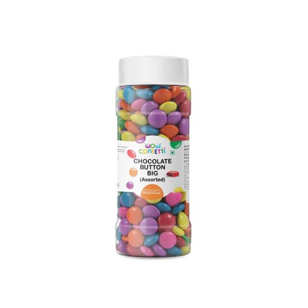 Wow Confetti Chocolate Button Big Green 2kg