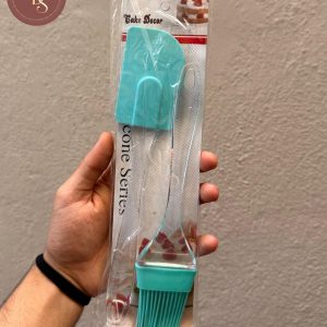 Silicone Spatula & Baking Brush Set (Mint Green)
