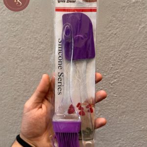 Silicone Spatula & Baking Brush Set (Purple)