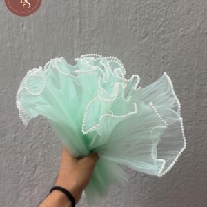 Mint Green Pearl Edge Bouquet Wrapping Sheet