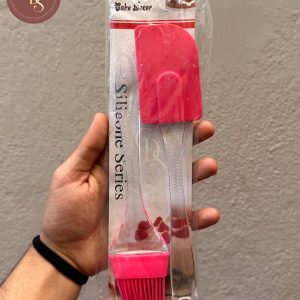 Silicone Spatula & Baking Brush Set (Pink)
